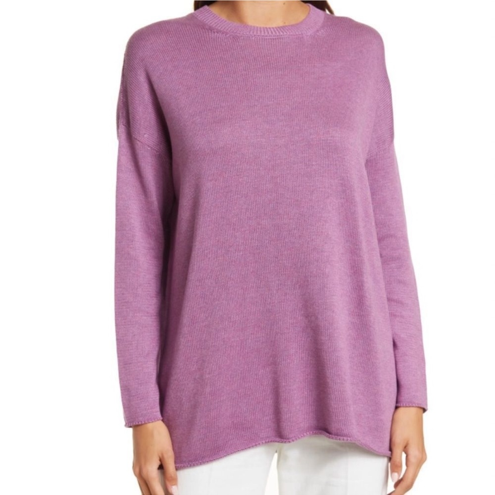 Eileen Fisher cotton and tencel knit sweater